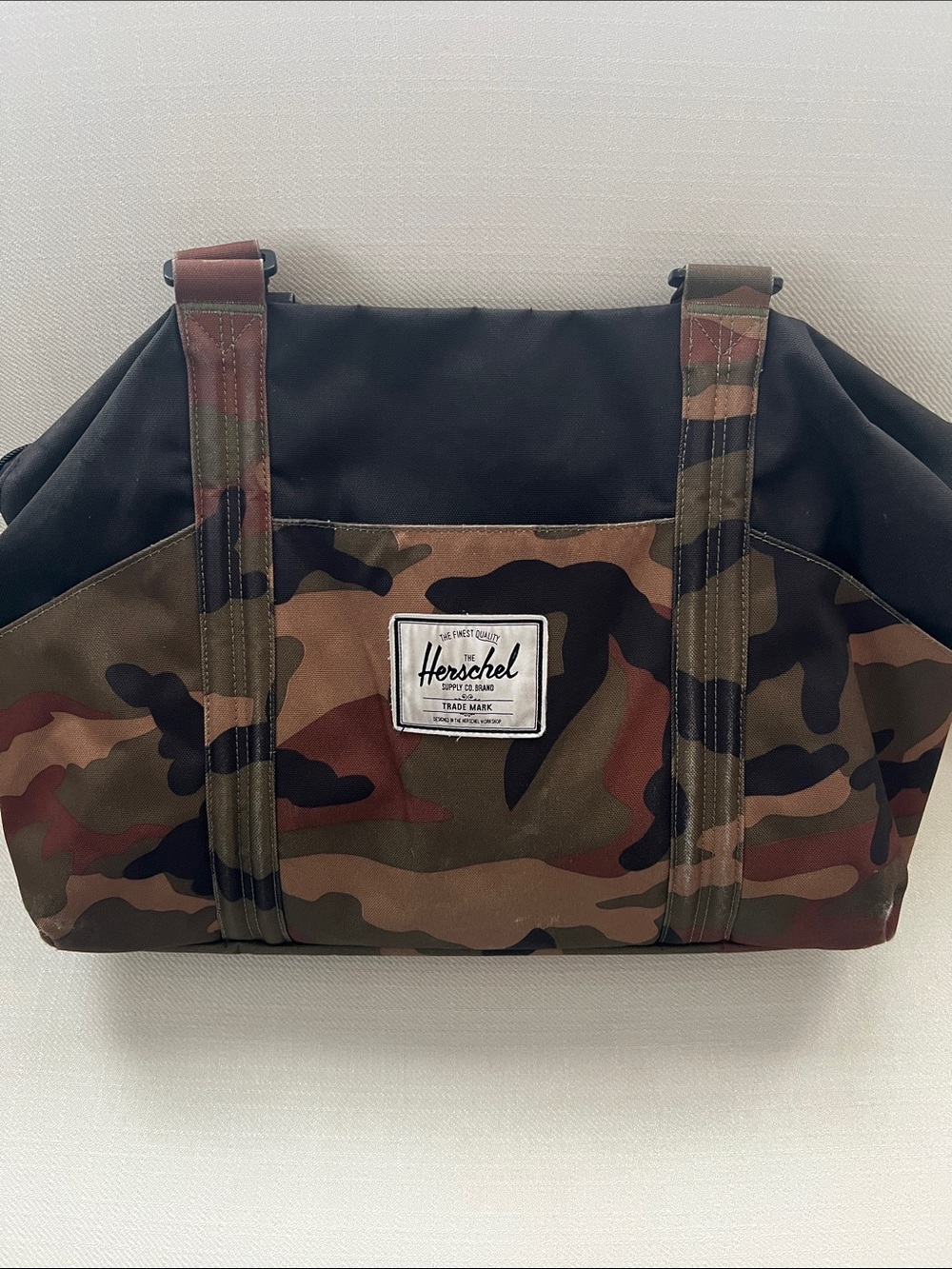 Herschel Supply Company Camo Canvas Duffle Bag - Women’s Camo/Black